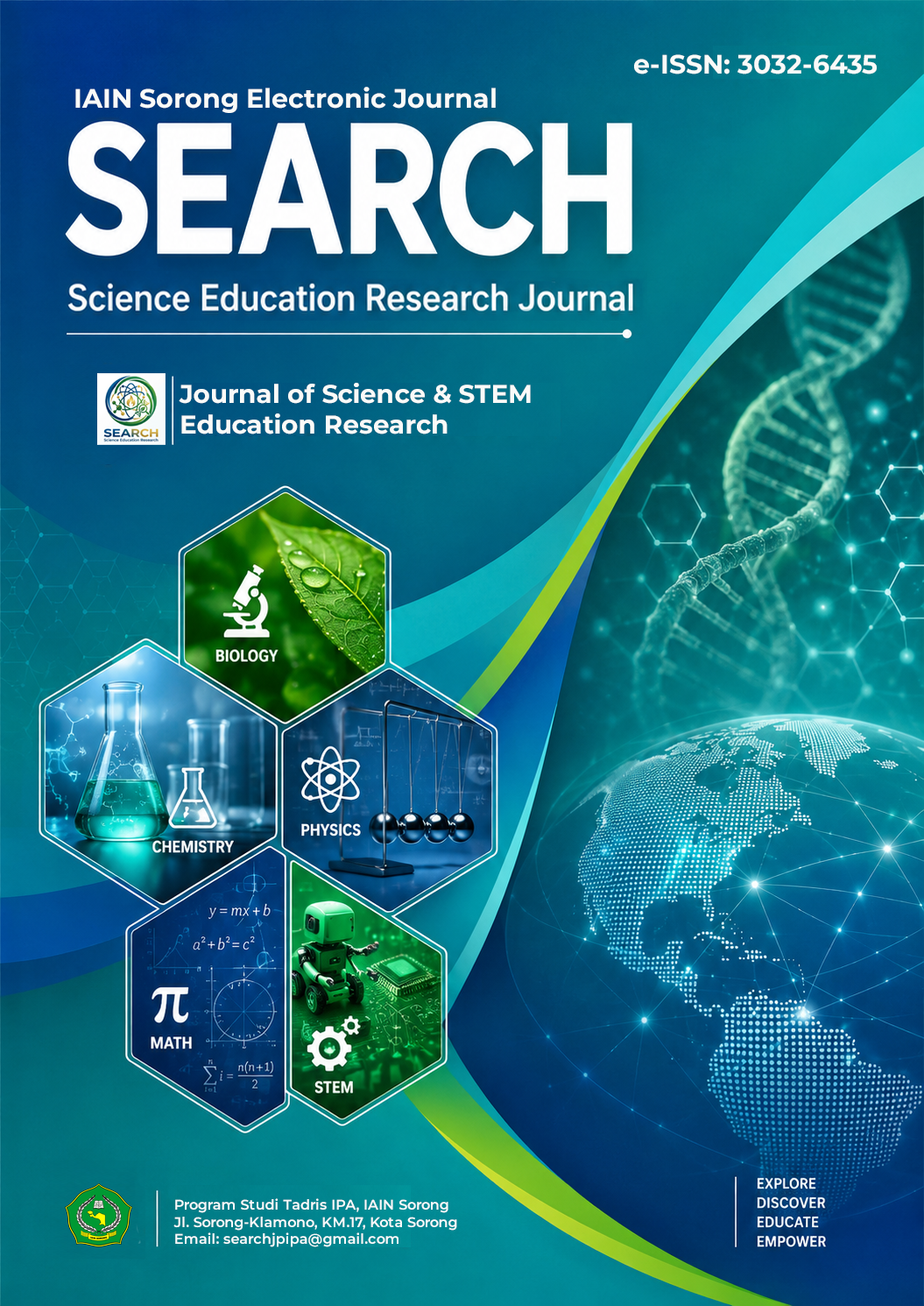 					View Vol. 5 No. 1 (2026): SEARCH: Science Education Research Journal
				