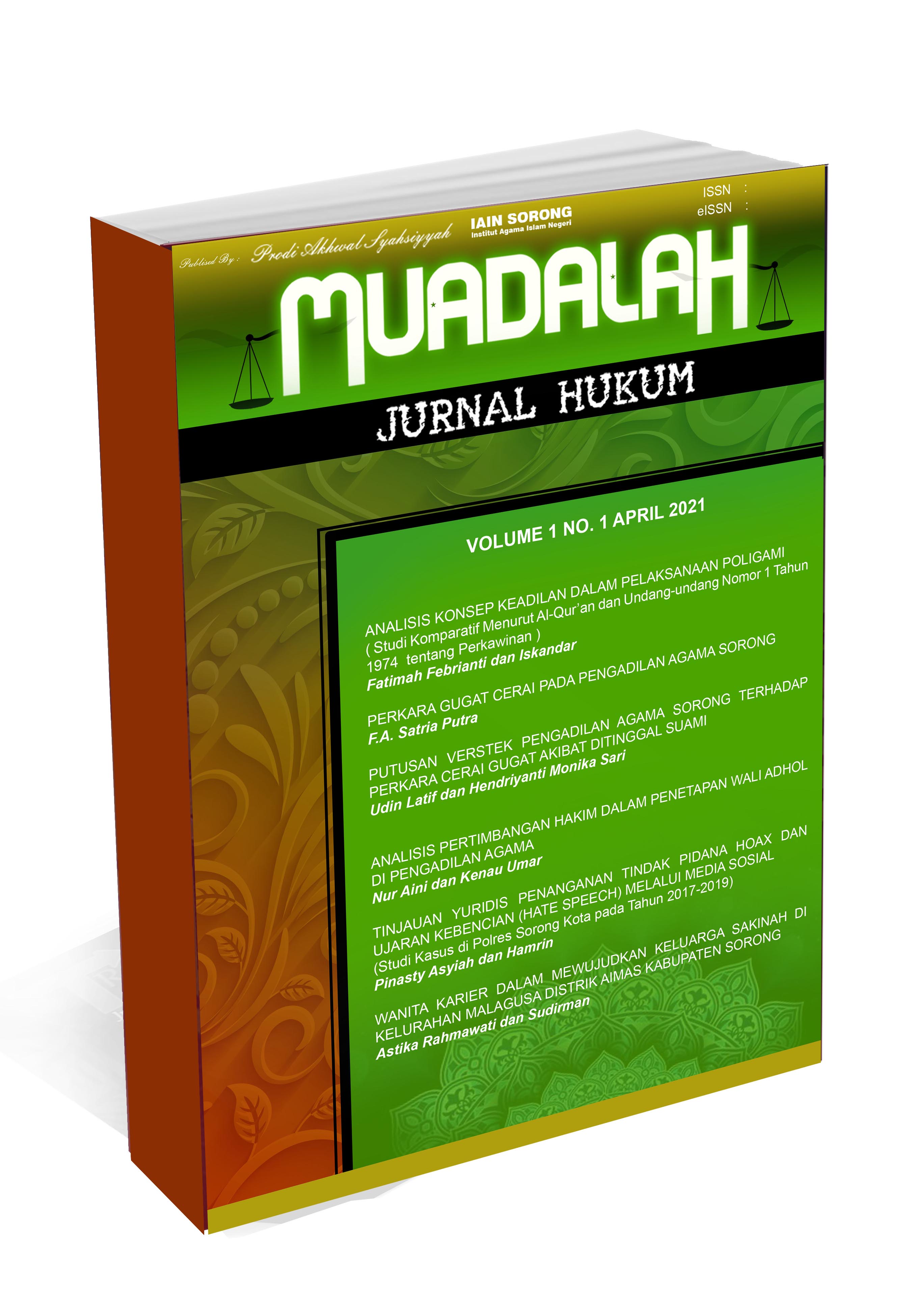 					View Vol. 5 No. 2 (2025): Muadalah : Jurnal Hukum
				